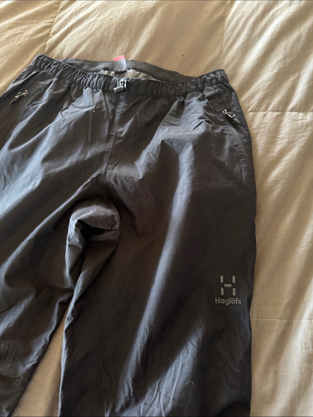 Women's Black rain trekking Pant - Lightweight Joggers